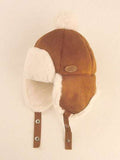 1PC Unisex Kids 1-3-6 Years Old Cartoon Knitted Earflap Thickened Lei Feng Hat Warm Winter Hat Children's Warm Hat Autumn/Winter Thickened Thermal Lined — Camel / 2-3Y