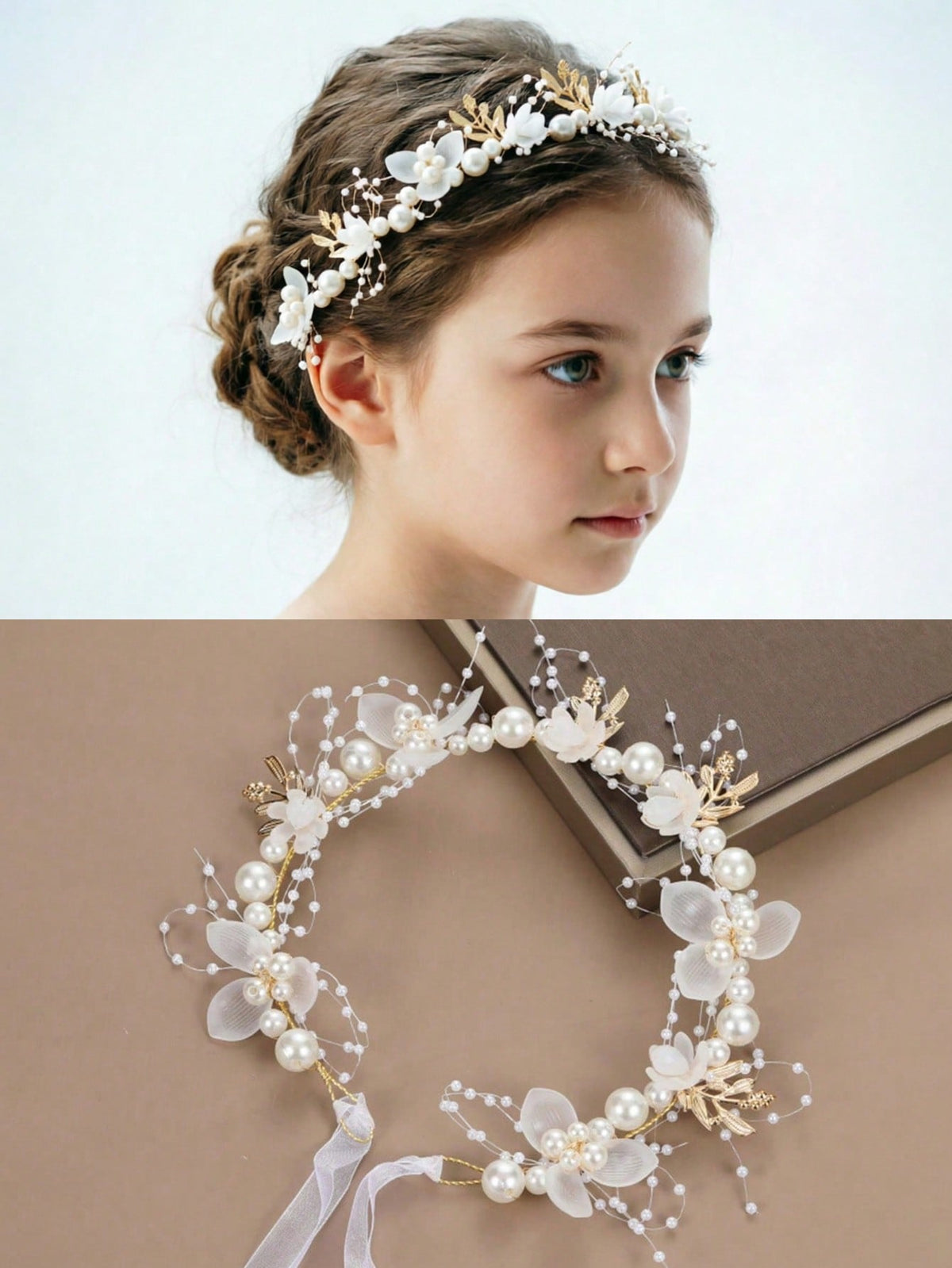 Girls' White Birthday & Performance Headpiece - White - One Size