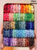High-Elasticity Scrunchies Set - Multicolor - 20 Pieces